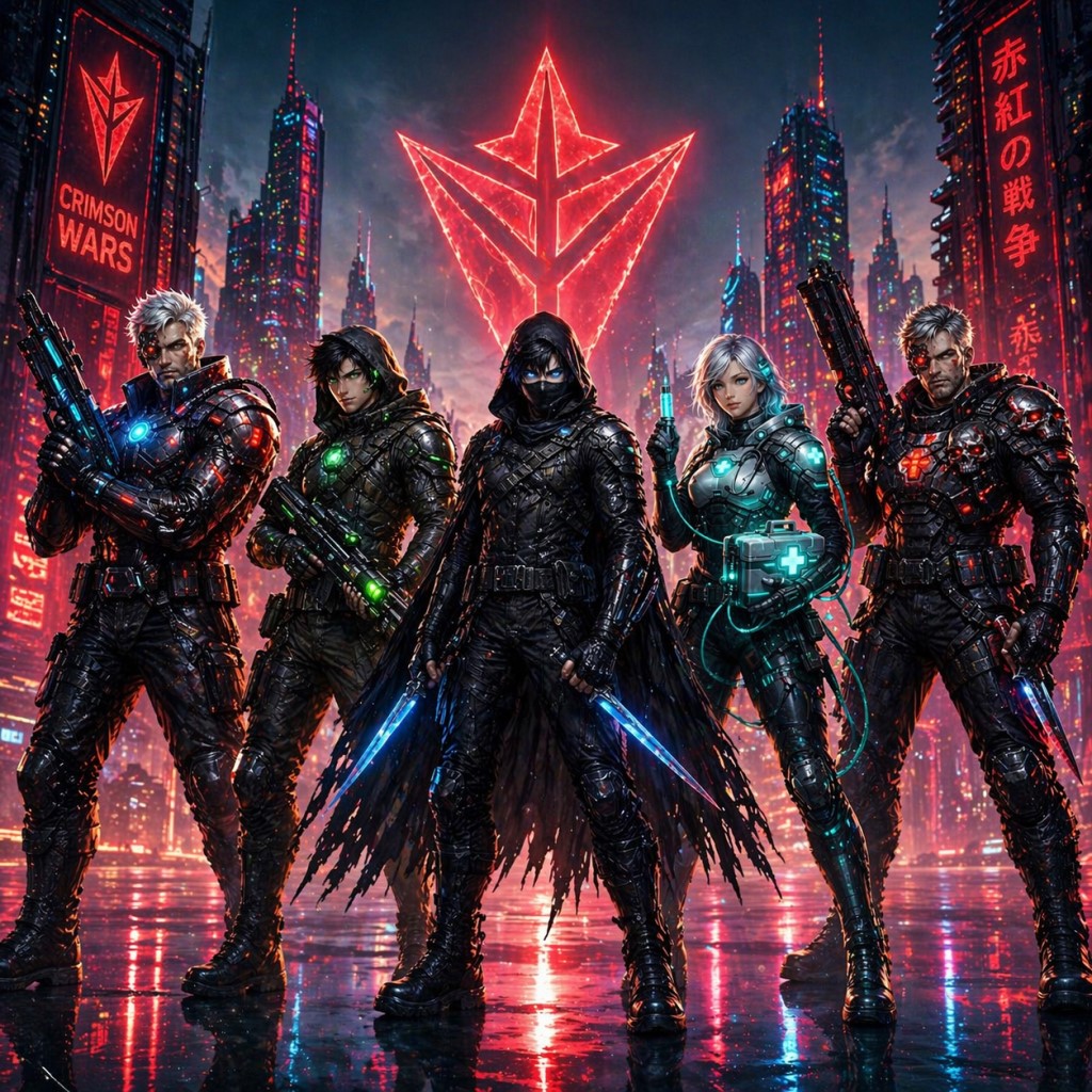 Crimson Wars heroes